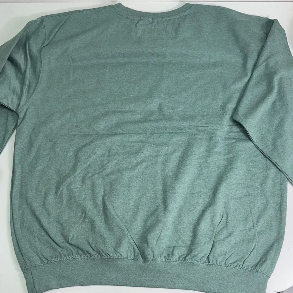 New York Green Crewneck Sweatshirt by New York Popular